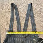 Forever 21 Junior Grey/White Pinstripe Suspender A-line skirt Photo 4