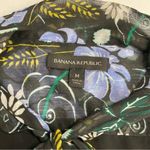 Banana Republic TIE NECK MAXI SHIRTDRESS SHIRT DRESS MOONLESS NIGHT Sz: M Photo 9