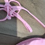 Stoney Clover Lane  x Target Textured String Triangle Bikini Top pink size large Photo 5