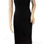 Diane Von Furstenberg  DVF "Bridget" Black Sheath Dress Size 6 Sleeveless Classic Cocktail Photo 0