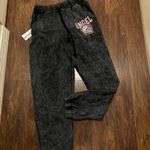 Rue 21 NWT Black Wash Angel Graphic French Terry Joggers Photo 1