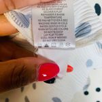 Maison d'Amelie Polka Dot Ruffle Top Large Long Sleeve Mock Neck Classiccore White Photo 3