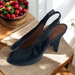 Marc by Marc Jacobs  Black Patent Leather Slingback Heels Size 6.5 / 36.5 Photo 0