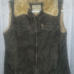 Cabela's Cabela’s Corduroy Sherpa Trucker Vest Olive Chore Barn Ranch Utility Western Med Photo 0