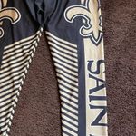 NFL New Orleans Saints black and gold striped leggings S Photo 12