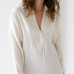 Laude the Label Oversized Tunic in Coconut Milk size S/M 042 Photo 0