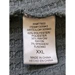 Chaser Waffle Knit Tunic Thermal Top Womens Size XXL Long Sleeve Teal Blue Photo 7