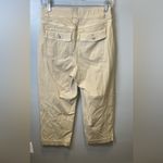 Spanx  Women’s Stretch Twill Cropped Wide Leg Pant  Khaki Size Medium‎ Photo 6
