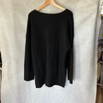 Karl Lagerfeld Black Ribbed Oversized Cotton Blend Sweater Gold Hardware Size XL Photo 1