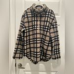 Koolaburra by Ugg Like New Oversized Fleece Sherpa Black/Tan Jacket, Medium Photo 1