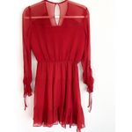 Shoshanna Red Silk Mini Dress Photo 5