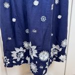Gretchen Scott Coquette Navy Embroidered Cottagecore Midi Dress Size Small Photo 4