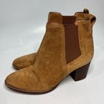 Madewell the Regan Boots pull on suede cognac size 8 Photo 0