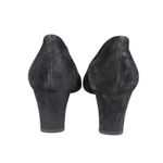 Stuart Weitzman  Black Suede Leather Pumps Heels Size 9.5M‎ Classic Shoes Photo 4