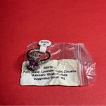 Bomb Party RBP3018 Lavender Cubic Zirconia on Rhodium Plating Size 9 Ring NWT Silver Photo 4