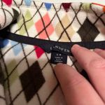 Lands' End Womens Multicolor Argyle Fleece Quarter Zip Pullover Size Small Photo 3