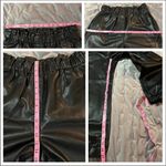 Miss Selfridge  High Waisted Faux Leather Cargo Trousers Black 12 Photo 6