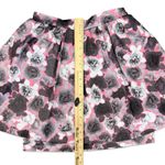 Juicy Couture  Pink Gray White Floral Layered Mini Bubble Tulle Skirt Size 4 Photo 5