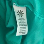 Athleta  Teal Sleeveless Lightweight Cowl Neck Hoodie Pullover Top Photo 4