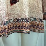 Indian Feather Western Graphic Print Brown T Photo 8