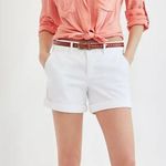 Anthropologie  Pilcro NWT white chino rolled short size 25 Photo 2
