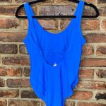 No Boundaries  Royal Blue One-Piece Scoop Back Swim Bathing Suit Size Medium Photo 1