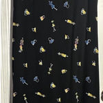 Vintage California Krush Sleeveless Floral Button Front Collared Dress 2X Black Photo 0