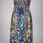 Venus Fairy Rhinestone Halter Maxi Dress High‎ Low Colorful Bohemian Sleeveless Flowy Photo 9