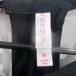 Xhilaration Black embroidered open back halter romper size medium Photo 7