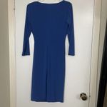 Ralph Lauren LAUREN  Wrap-Front V-neck Jersey blue dress size US 4 Photo 3