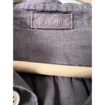 CP Shades Women's Tunic Shirt Buttondown Brown XS 100% Linen Lagenlook Natural Photo 4
