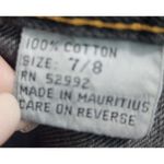 Jordache Vintage Mom Jeans High Waist Ankle Zip Black Denim Pants Photo 4