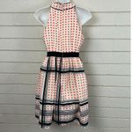 Anthropologie Anthropolgie Maeve Archival Star Turn Polka Dot Tie Neck Printed Dress size 2 Photo 2