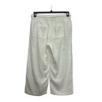 Old Navy High Waisted Textured Soft Pants Size Large White Gauze Wide Leg Ankle Photo 2