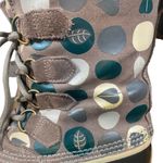 Sorel  Pac Tan Graphic Lace Up Fur Trim Winter Snow Boots Women Sz 8 Photo 8