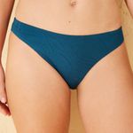 Shade & Shore Women's Jacquard Extra High Leg Low-Rise Cheeky Bikini Bottom Size Small Photo 0