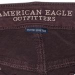 American Eagle  Jegging Jeans Purple Brown Sateen Super Stretch Low Rise Size 2 Photo 3