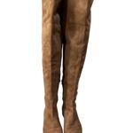 Ann Taylor OTN Boot Brown Suede Flat Size 8 Almond Toe Photo 1