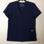 FIGS Technical "Casma" Scrub Top Small Style FW1100 Navy Blue medical shirt Photo 0