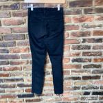 William Rast  Black Wash Distressed Denim High Rise Skinny Ankle Jeans Size 25 Photo 4