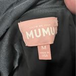 Show Me Your Mumu NEW NWOT  Jasmine Fringe Halter Maxi Dress Black Satin SIZE M Photo 11