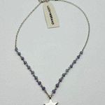 Lucky Brand Star Beaded Pendant Necklace in Silver-Tone NWT MSRP $35 Photo 1