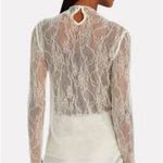 We Wore What  Chantelle Lace Movk Neck Long Sleeve Revolve Women’s NWT $78 Stretch Photo 5