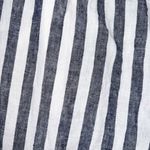 ONIA Women's Size Meddium Linen Blend White Gray Striped Cuffed Beach Pants Photo 6