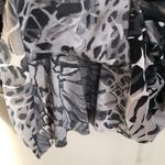 Aqua Green Tankini Top Tie Waist Small Black/White Photo 3