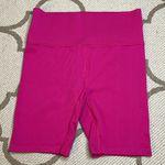 DSG Momentum Seamless high waisted pink ribbed 6.5” inseam bike shorts Photo 4