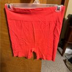 Loft  reddish orange light weight biker type shorts Photo 0