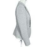 Loft Sweatshirt Style Single Button Blazer Suit Jacket Heather Gray Size 4 Photo 1
