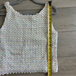 Vintage Park Storyk NY 60s Ivory White Sleeveless Iridescent Sequin Top S Photo 7