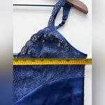 Victoria's Secret Victoria’s Secret blue maxi slip nightgown dress lace vintage y2k gold label L Photo 4